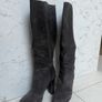 BCBGMAXAZRIA Mixed-Media Suede & Croc-Embossed Tall Boots Image 2