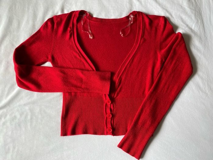 Women's Soft Viscose Red Cardigan by Dunnes