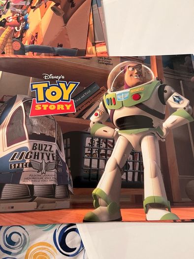 Toy Story Original Cinema Banner and Lobby Photos. Very Big. Rectangular