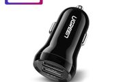 2 X Ugreen Mini Dual USB Car Fast Charger 4.8A/24W (Brand New/Warranty)