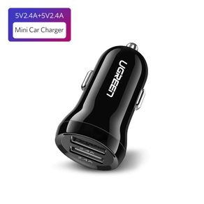 2 X Ugreen Mini Dual USB Car Fast Charger 4.8A/24W (Brand New/Warranty)