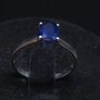 Vintage 10ct Gold Blue Stone Ring Size 51.5 Image 2