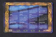 2001 Isle of Man UK5 2001 Calendar - Celtic Art (Siemens - S30 (Module 34)) Phone Card