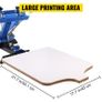 Screen Printing Machine 17.7x21.7Inch Screen Printing Press 4 Color 2 Station Silk Image 5
