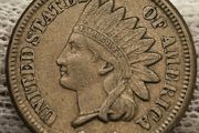 USA United States 1860 1 Cent Penny Indian Head Beautiful Grade
