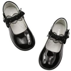 Brand New Apawwa Girls' Mary Jane Flats School Shoes