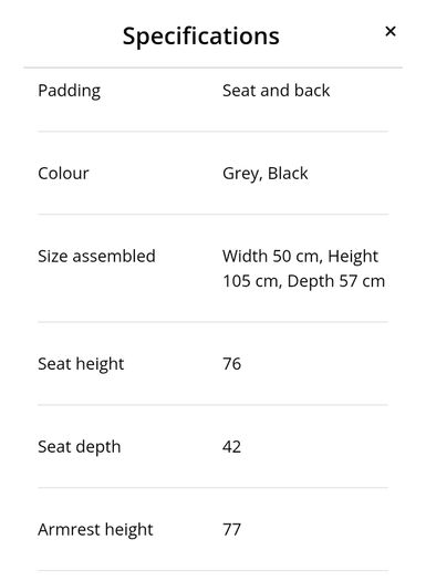 3 x charcoal jysk bar stools