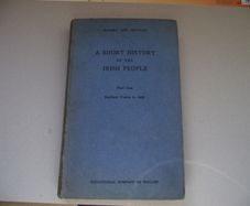 1960 'A Short History of the Irish People' by Educational Company of Ireland