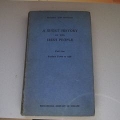 1960 'A Short History of the Irish People' by Educational Company of Ireland