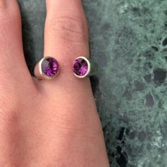 Amethyst pilgrim ring