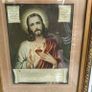 Vintage Sacred Heart Jesus Picture religious devotional item Image 2