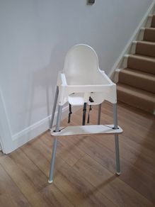 Highchair with custom made footrest