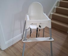 Highchair with custom made footrest