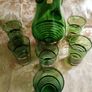 Bohemian Green and Gold Jug & Glasses set Image 7