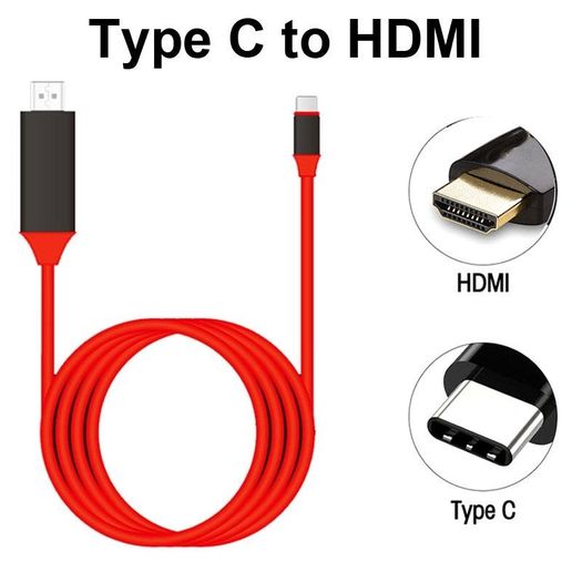 HDTV HDMI AV 2M cable TYPE C digital TV 4K USB lightning to HDMI TV Connector Samsung S8 S9 Nokia