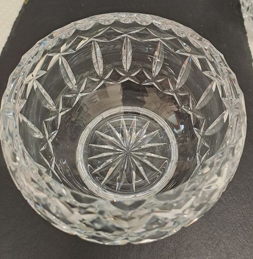 Crystal milk jug and sugar bowl