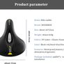 NEW SALE |  Bike Seat Cushion Comfortable Soft Bicycle Saddle for Men Women Ergonomic Breathable Waterproof Bicycle Seat Fits MTB, Road Bike, Spinning Bike, Exercise Bike, City Bike 26 x 22cm Image 2