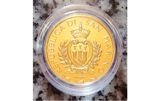 San Marino 10 Euro Gold (.999) Brilliant Uncirculated Coin 2024 - Peregrine Falcon