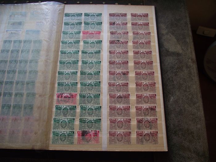 A mixed collection of used stamps, presented in the stock book #3