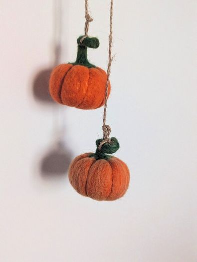 Handmade Woollen Mini Pumpkins
