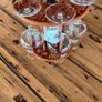 3D Printed Wine Bottle & Wine Glass Holder Elegant Tabletop Display Image 3