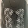 m.i.m stunning black lace blouse size UK18 EU46 Perfect condition Postage included Image 3
