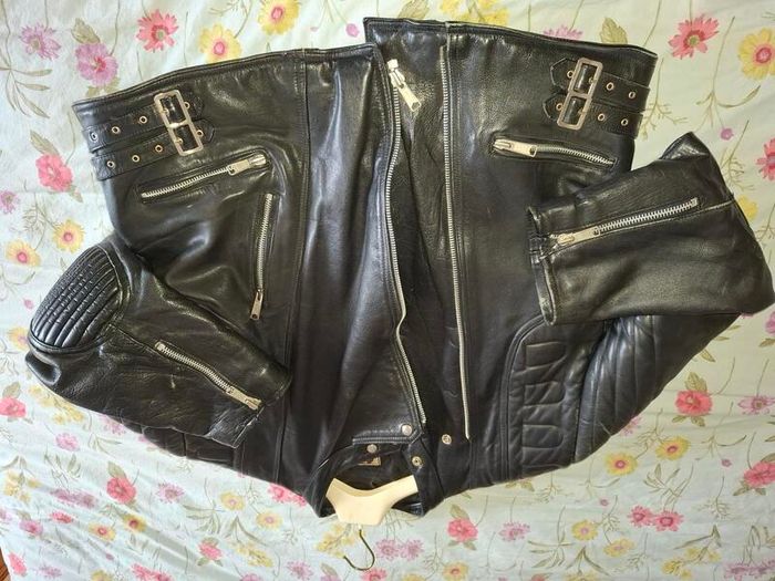 Leather biker Jacket