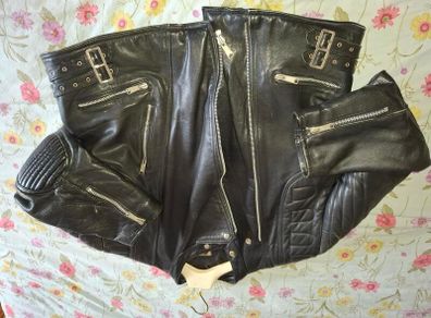 Leather biker Jacket