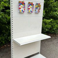 Exhibition Stand - Single Bay Peg Board Stand Alone With Hooks - Large Quantity Available