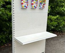 Single Bay Peg Board Shop Display / Market / Exhibition Stand - Free 40 Hooks!