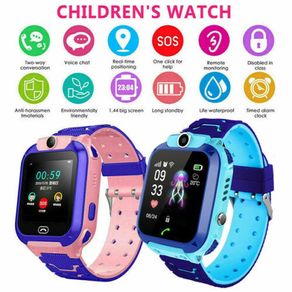 Kids Smart Watch GPS GSM Touch Screen Tracker SOS Camera Flashlight Childrens Waterproof