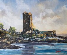 carrigaholt castle watercolour