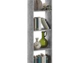 FMD Standing Shelf with 4 Compartments Concrete Grey