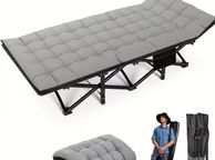 main image for ad Heavy-Duty Folding Bed with Quilted Padded Top
