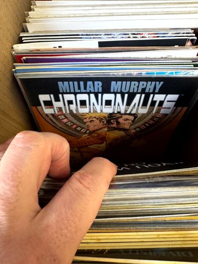 Image Long Comic Box w 275 comics for Sale