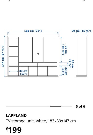 TV storage unit