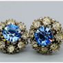 Vintage Signed Sphinx Diamante CLip On Earrings Image 8