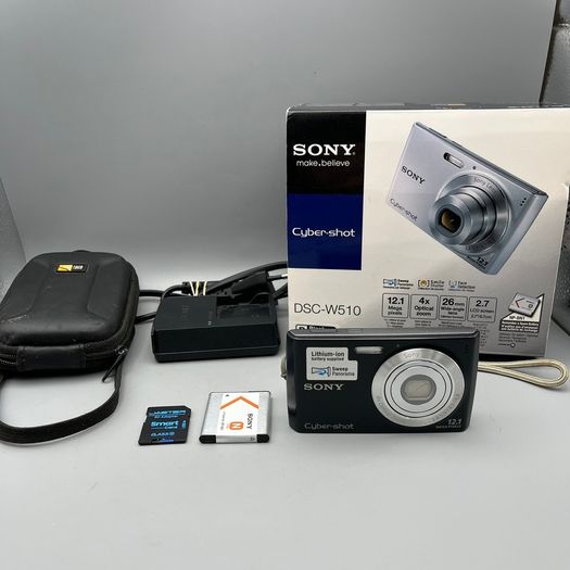Sony Cyber-shot DSC-W510 Digital 12.1mp Camera Black - Boxed