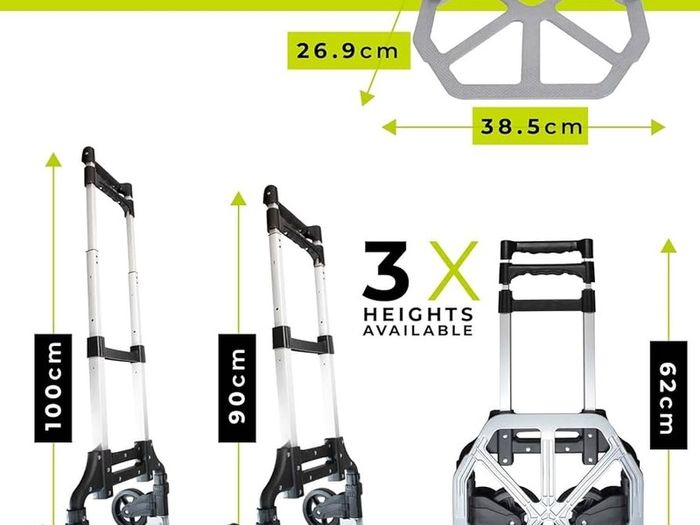 NEW SALE | Heavy Duty Folding Hand Truck Aluminium Trolley Multi Purpose Barrow Sack Hand Truck 80KG