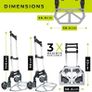 NEW SALE | Heavy Duty Folding Hand Truck Aluminium Trolley Multi Purpose Barrow Sack Hand Truck 80KG Image 6
