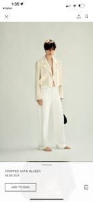 Zara cropped blazer