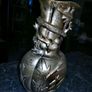 Antique Chinese heavy brass vase Image 2