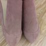 New Look Wide Fit Pink Suede Court Shoes - Size 5/38 Image 4