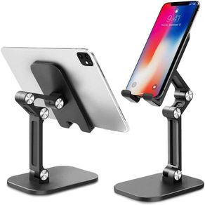 Desk Phone Holder, Angle Height Adjustable Cell Phone Stand, Universal Desktop Phone Stand Tablet Stand