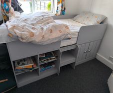 Orlando Low Sleeper Bed  Dove Grey