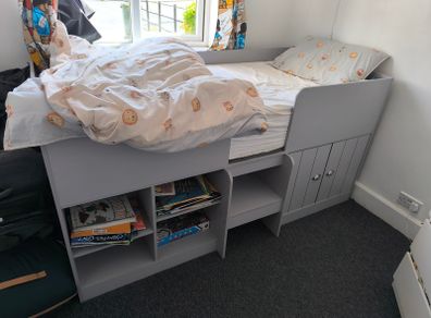 Orlando Low Sleeper Bed  Dove Grey