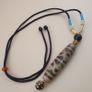Vintage 12 Unique Eyes Himalayan Tibetan Agate Dzi Bead Pendant Necklace Image 10