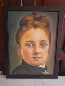 Original Natalia Gonzalez Martin Signed Portrait Painting