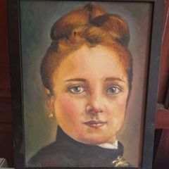 Original Natalia Gonzalez Martin Signed Portrait Painting