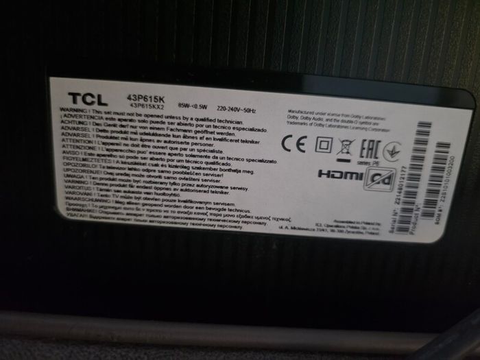 Tcl 43' 4k Uhd Smart Tv
